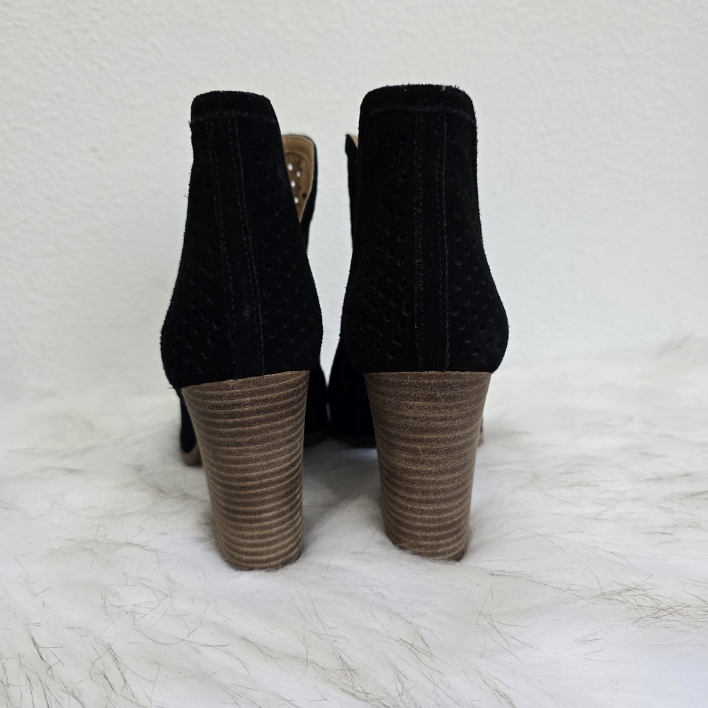 Lucky Brand Larise Bootie Open Toe Women's 7 Black - Picture 5 of 7